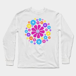 Flower Power Design Long Sleeve T-Shirt